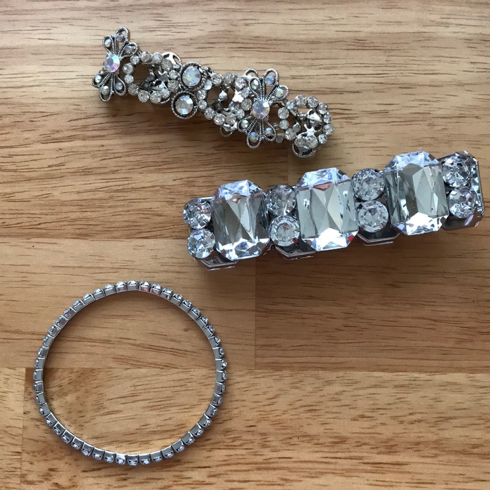 Dark Silver Bracelet Set of 3
